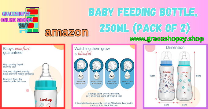 Baby Feeding Bottle, 250ml (Pack of 2)