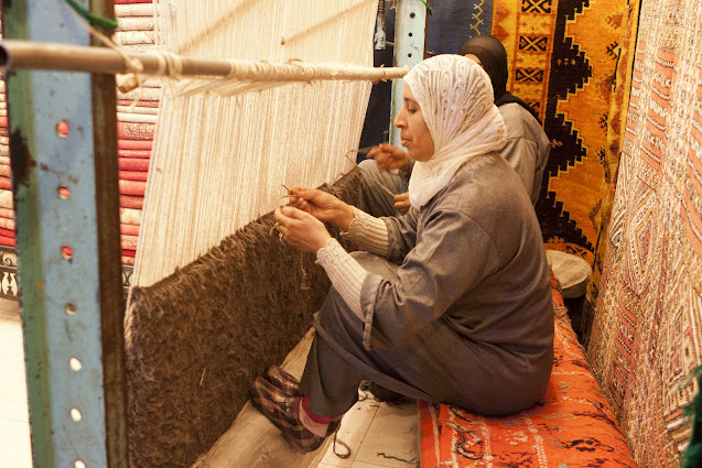 Tessitrice di tappeti-Marrakech