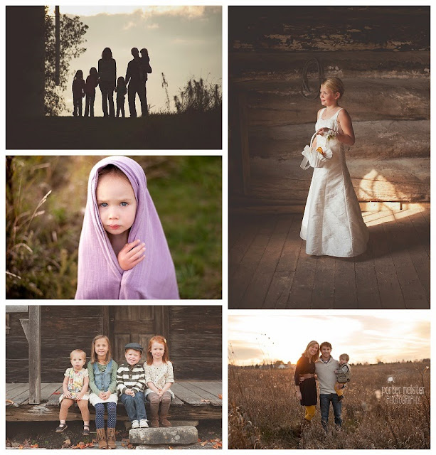 a collage of natural light photography