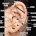 Types of ear piercing - Different common trending types