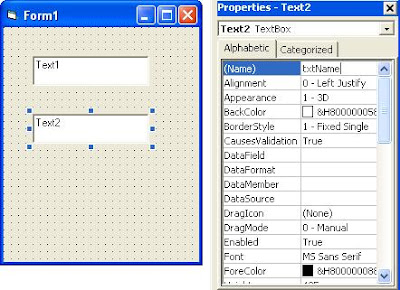 Setting Properties of Object in VB6 programming