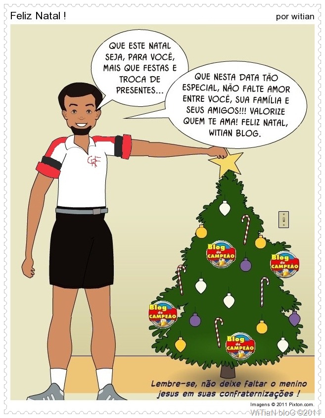 Cartão de Natal do Blog de CAMPEÃO - WiTiaN bloG