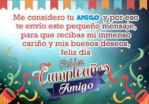 Felicitaciones de cumpleaños para un amigo