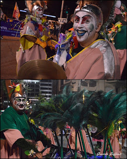 Desfile Inaugural del Carnaval. Uruguay. 2017.Murga Diablos Verdes