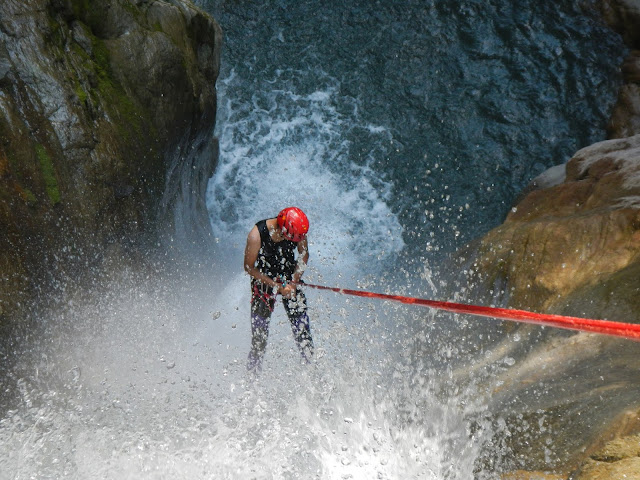 Canyoning à La Belle au Bois Megève Manu RUIZ