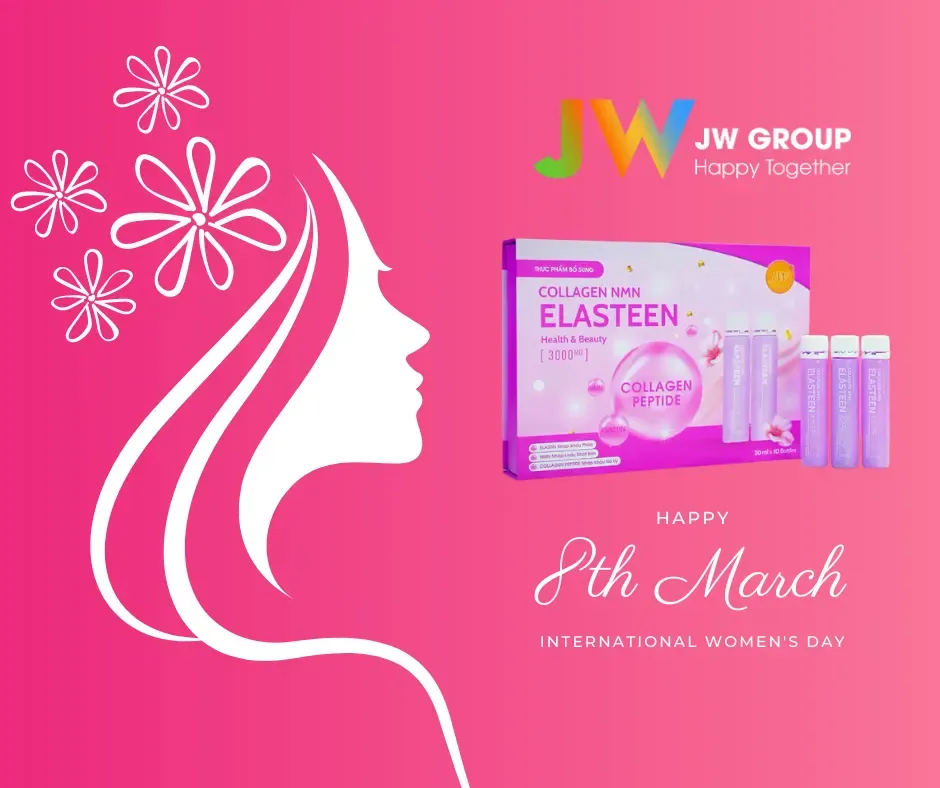 Chọn sản phẩm Elasteen bổ sung Collagen, NMN và Elastin cho làn da khoẻ đẹp từ bên trong làm quà tặng ngày Quốc Tế Phụ nữ 8-3-2024