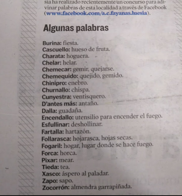 Zapo aún se dice con z en La Codoñera, Torrevelilla, etc, Mezquín, Teruel, zaguera, zurda, carrera. Chelá en Valjunquera. Dalla en muchos sitios. Ensenall (encendallo) en Beceite por ejemplo. Desfulliná la enchumenera. Fartallá, fartallada, fullarasca, forca, pixá, tea, amela roñosa (zocorrón).