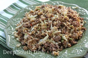 Stir Fried Cabbage with Ground Beef WM