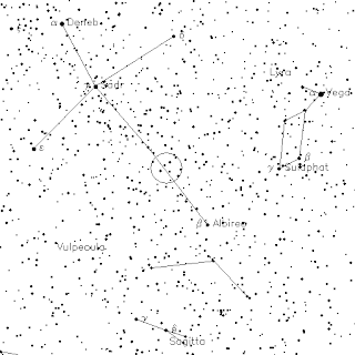 Cygnus y área de posible nova