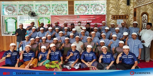 Puluhan WBP Lapas Bukittinggi Ikuti Pesantren Kilat Ramadhan