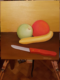 Peinture sur toile Masha Composition de Fruits