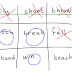 Tic-Tac-Toe Board for spelling