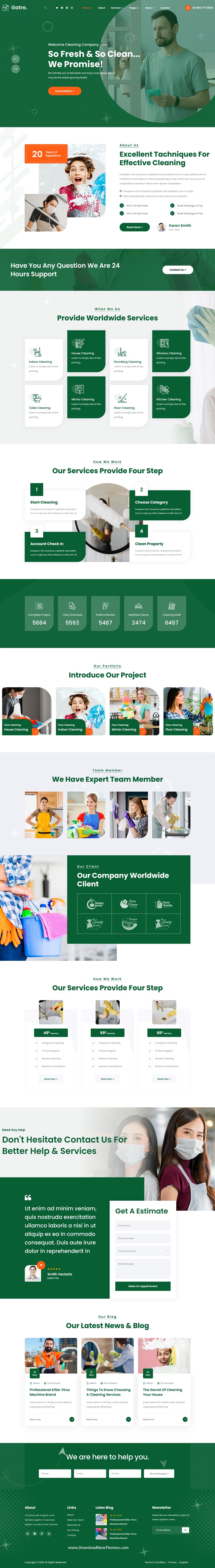 Gatre - Cleaning HTML5 Template Review