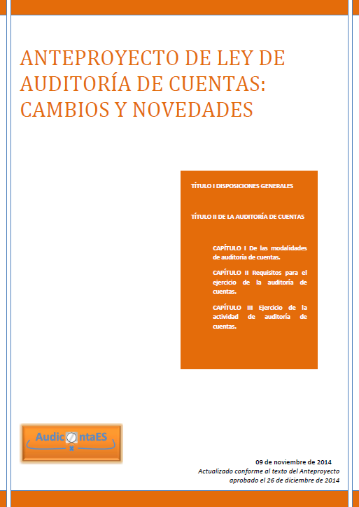 Anteproyecto de Ley de Auditoría de Cuentas ALAC