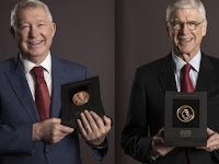 Sir Alex Ferguson and Arsene Wenger inducted into Premier League Hall of Fame.