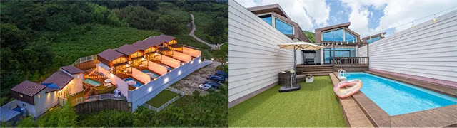 남해-애견동반-엘시아애견풀빌라-전경