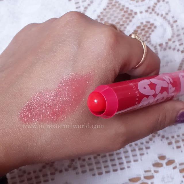 Maybelline Baby Lips Candy Wow - Cherry - Review, Swatches, Indian Beauty Blog