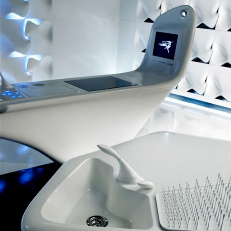 Futuristic Bathroom Design Idea