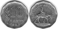 10 pesos argentinos