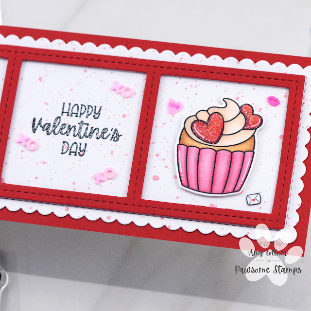 Sweet Cupcakes Stamp and Die Set by Pawsome Stamps #pawsomestamps #handmade