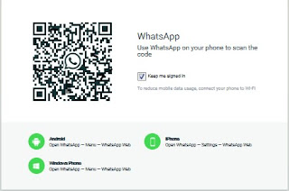 langkah-langkah Melihat Kode batang QR akun WhatsApp