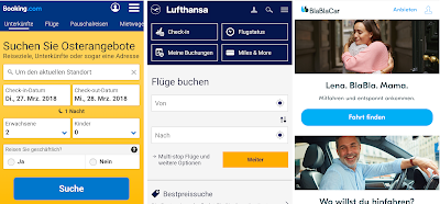 Mobilfreundliche Websites: Bestnoten für booking.com, Lufthansa und BlaBlaCar