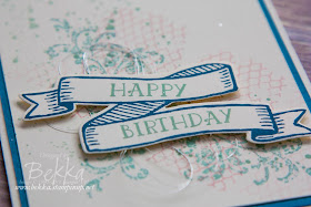 Birthday Card made using Stampin' Up! UK Supplies which you can buy here