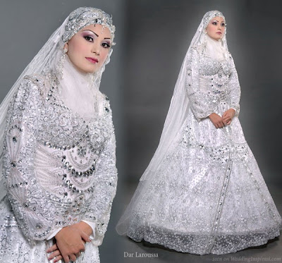 Site Blogspot  Muslim Wedding Clothing on Robes De Mari  E Robes De Mari  E Pour Voil  Es Pour 2012 Mahgat