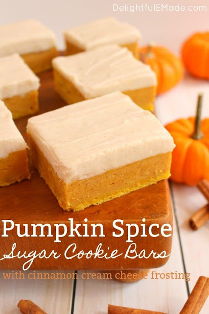 Pumpkin Spice Sugar Cookie Bars Recipe