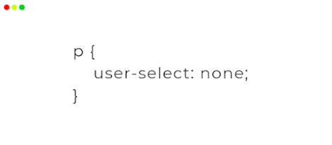 disable user selection in browser