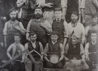 Old black country photograph of a group of men