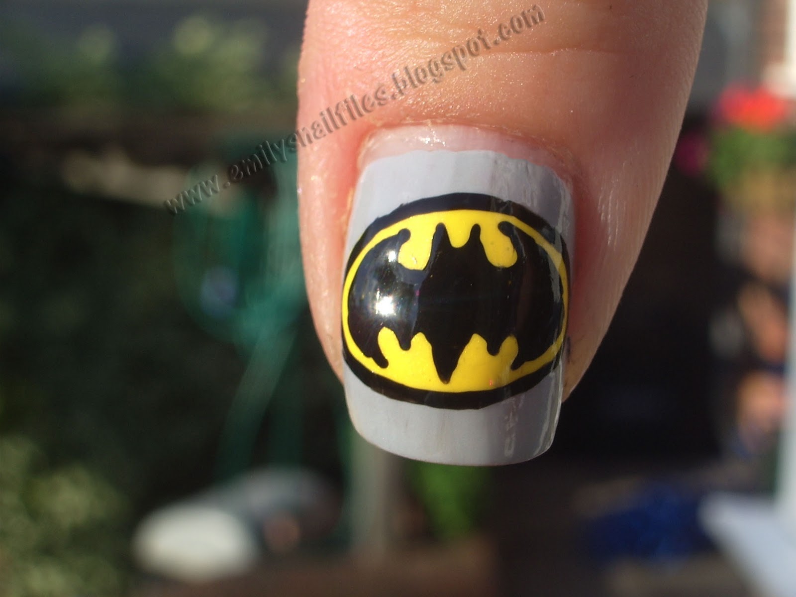 Fabulous Nail Art Design: Batman Nail Art Design