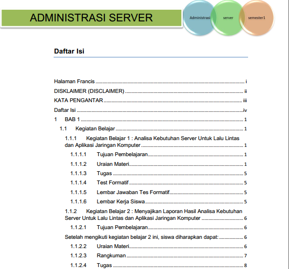 Download Modul Administrasi Server Kelas XI Kurikulum 2013 
