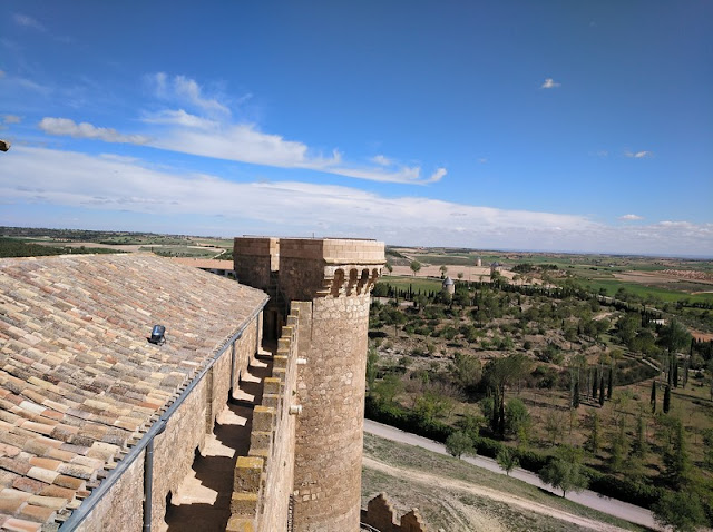 Castillo de Belmonte, vista desde el paso de ronda