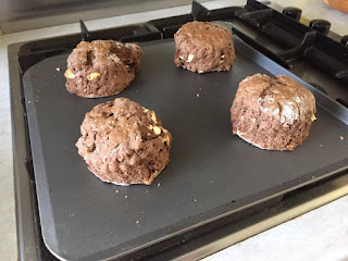 triple chocolate scones