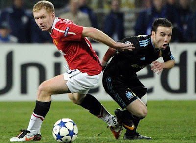 Champions League, Paul Scholes Man Utd, Mathieu Valbuena Marseille