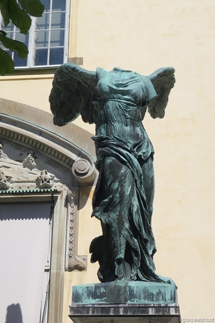 statue (Winged Victory of Samothrace) at Djurgarden