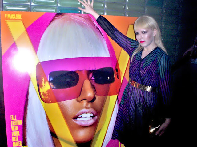 Darian Darling at Lady GaGa/Marc Jacobs/V Magazine fashion week party, Hiro NYC