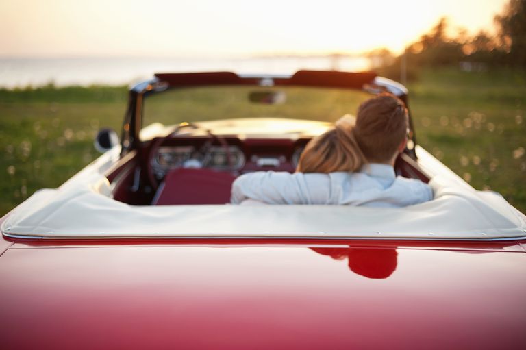 Romantic Couple Image in Car