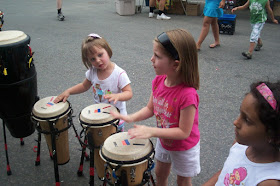 all hand's drumming means the audience gets to participate