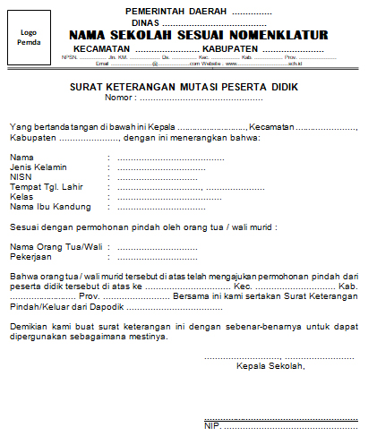 Contoh surat keterangan siswa keluar dari sekolah Berdasarkan Surat Menteri Pendayagunaan Aparatur Negara dan Reformasi Birokrasi Nomor B301MSM01002021 tanggal 9 Maret 2021 Hal Persetujuan Prinsip Tambahan Kebutuhan CPNS dari SiswaSiswi POLTEKIPPOLTEKIM Tahun Anggaran 2021 KEMENTERIAN HUKUM DAN HAK ASASI MANUSIA REPUBLIK INDONESIA mengundang Putra dan Putri terbaik lulusan Sekolah Lanjutan.