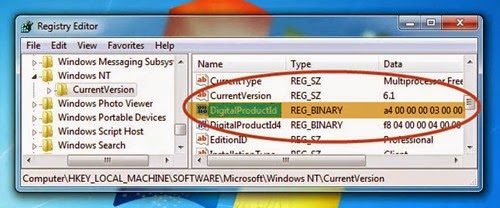 How to find product key for windows 7-8