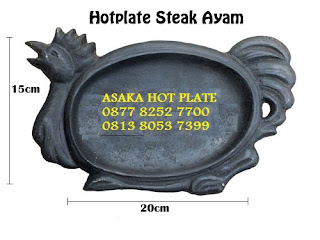 Tempat Grosir Hot Plate/Piring Steak ~ Hotplate bentuk Ayam/Chicken