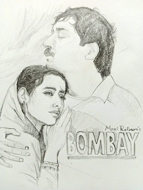 Bombay (1995) movie poster done in 1 hour