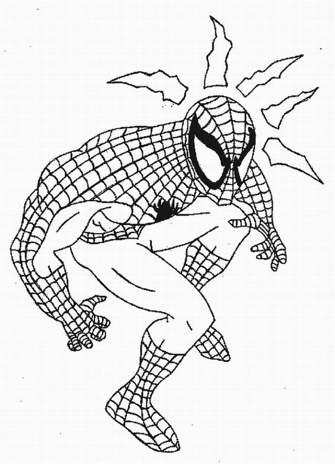 Download Printable Spiderman coloring pages venom