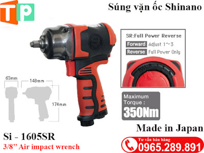 Súng vặn ốc Shinano 3/8" SI-1605SR