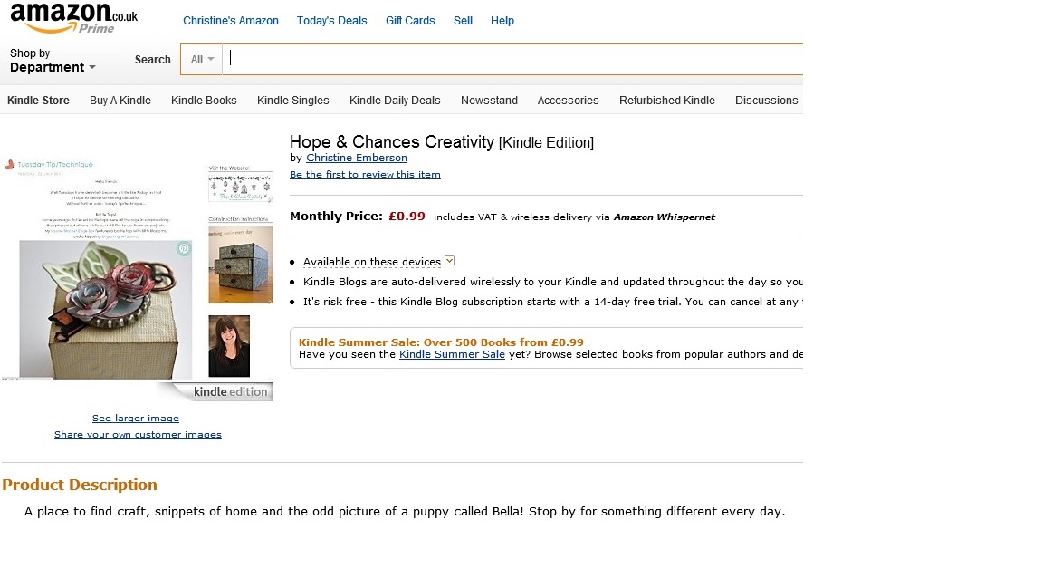 http://www.amazon.co.uk/Hope-Chances-Creativity/dp/B00M0UC7IG/ref=sr_1_1?ie=UTF8&qid=1406199413&sr=8-1&keywords=hope+%26+chances+creativity