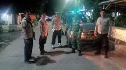 Patroli Gabungan Polsek Cantigi dan Koramil, Cegah Gangguan Kamtibmas di Malam Hari