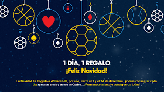 William Hill 1 Día, 1 Regalo Feliz Navidad 1-24 diciembre