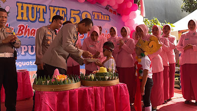 Hadiri Perayaan HUT ke-59 TK Kemala Bhayangkara, Kapolres Lumajang: Tingkatkan Kualitas Pendidikan Anak Usia Dini